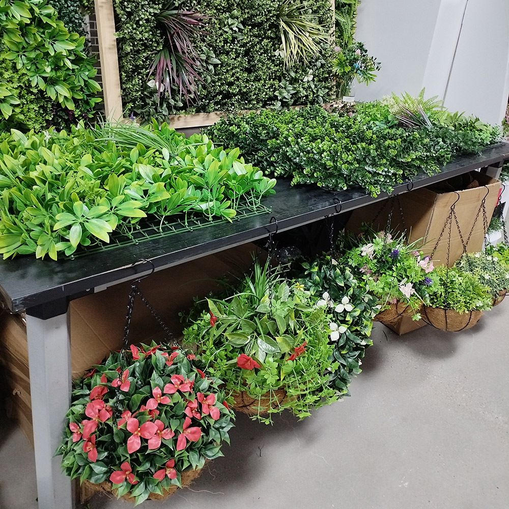 Wholesale simulation bunches, wall-hung vines, green plants, ferns, artificial green plants, vine hanging baskets, vases, decorative green plants pic 1