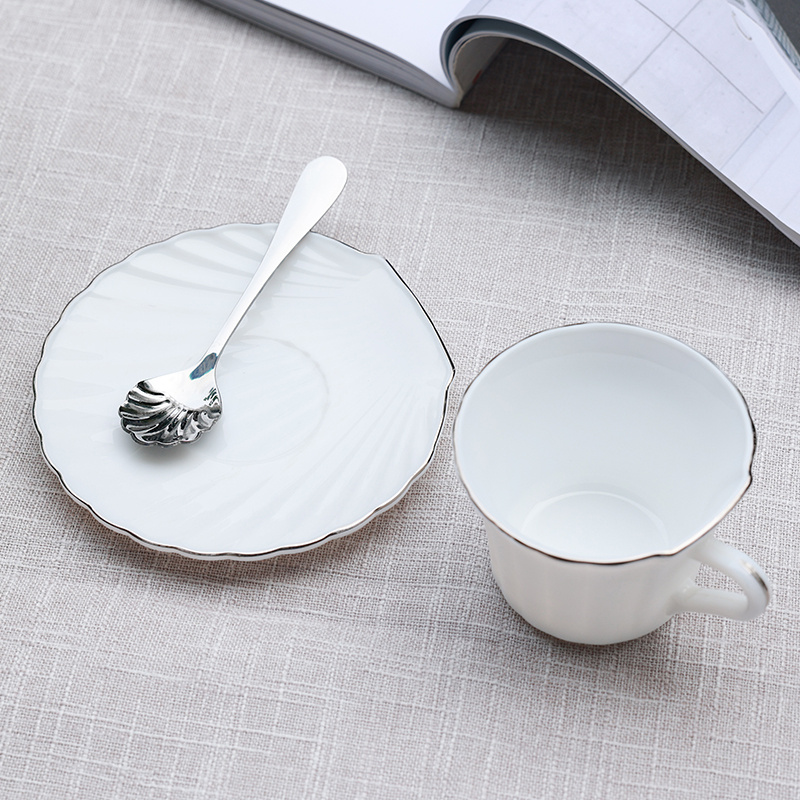 OPAL GLASSWARE White jade porcelain tempered glass cup Shell cup tea set pic 5