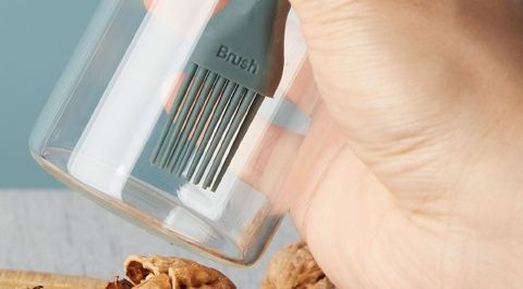 Silicone rubber oil bottle with brush, kitchen pancake oil brush, household high-temperature resistant oil bottle, food-grade oil bottle wholesale pic 12