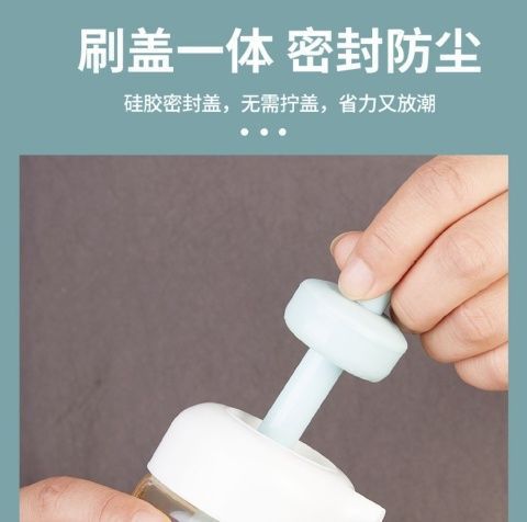 Silicone rubber oil bottle with brush, kitchen pancake oil brush, household high-temperature resistant oil bottle, food-grade oil bottle wholesale pic 3