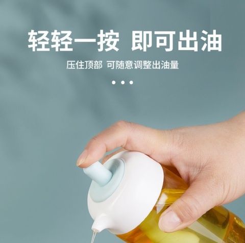 Silicone rubber oil bottle with brush, kitchen pancake oil brush, household high-temperature resistant oil bottle, food-grade oil bottle wholesale pic 5