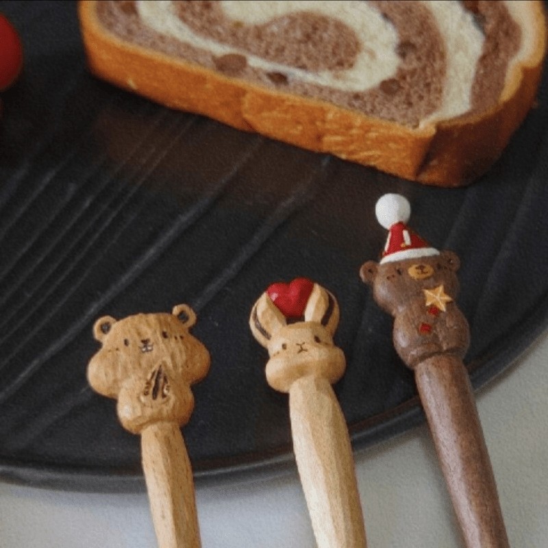 新中式新款发饰个性手工小众设计感生日礼物发钗可爱心小兔发簪详情8