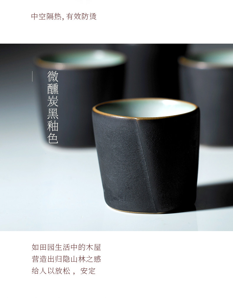 Taiwan Lu Bao Yin Yin Series cross-border collaboration complete set of Kung Fu tea sets, architectural style ceramic tea set gift box pic 6