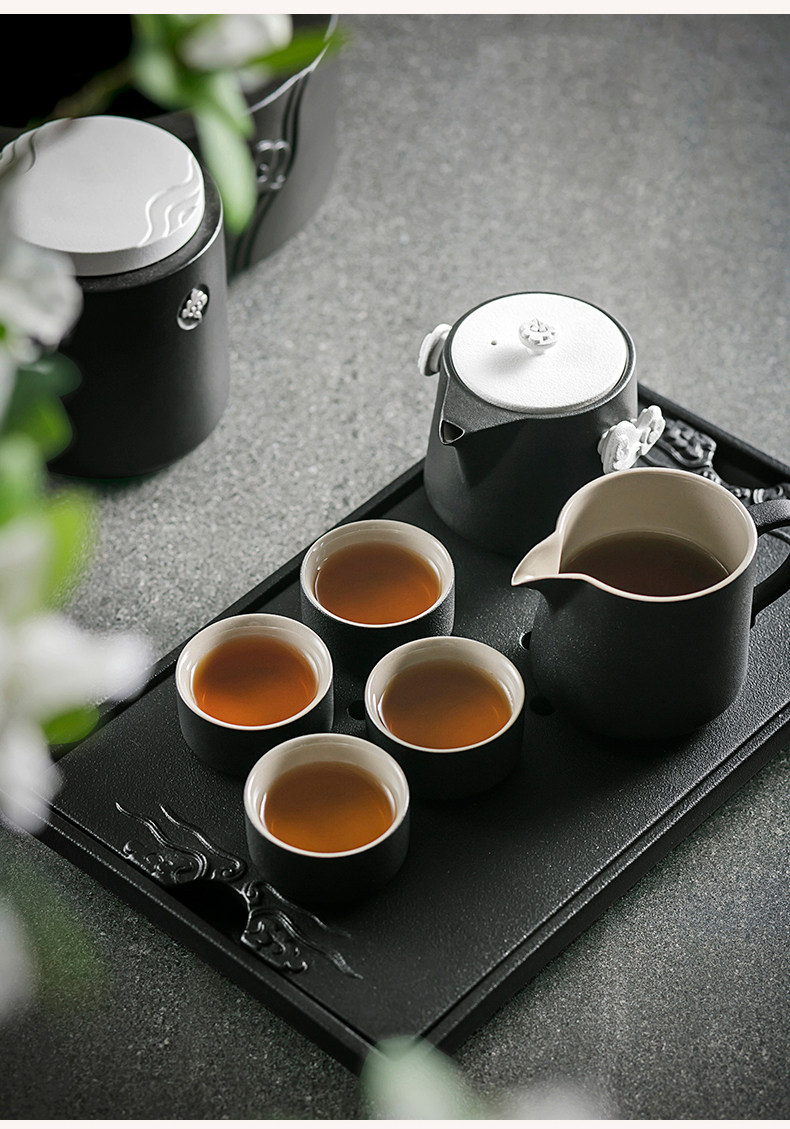 Lu Bao Ceramic Kung Fu Tea Set, Yunzhong Jinshu Tea Set, Home Living Room One Pot Six Cups Chinese Tea Set pic 9