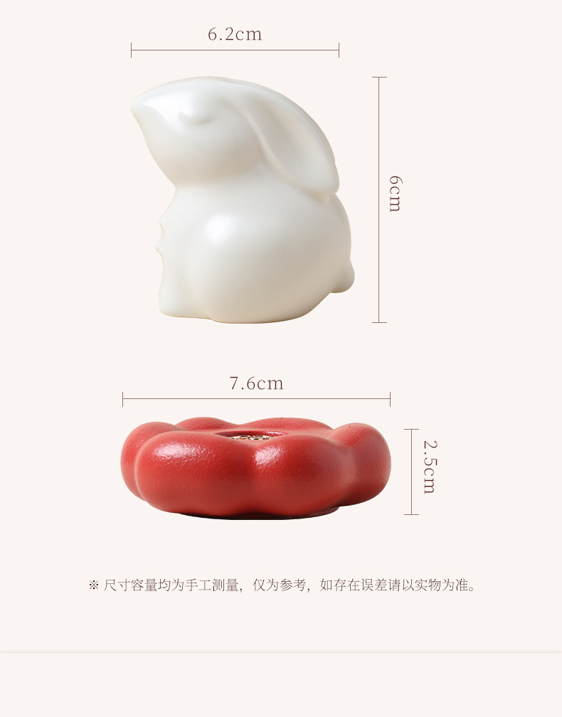 Lubao Ceramic tea set accessories, new tea sets, tea pet ornaments, premium and high-end rabbit tea pets, tea toys with incense sticks pic 10