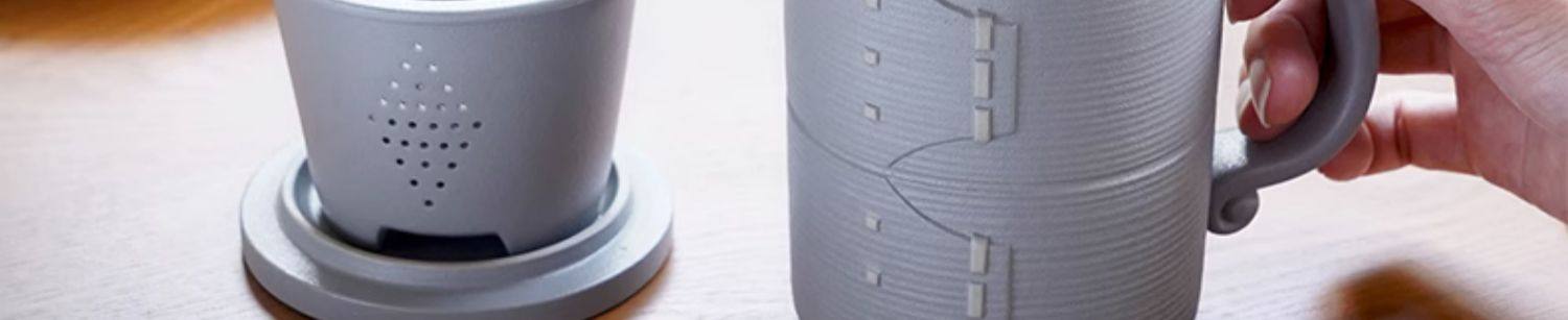 Lubao Ceramic office cups, personal dedicated tea cups with LIDS, tea-water separation office water cups, striving for excellence pic 11
