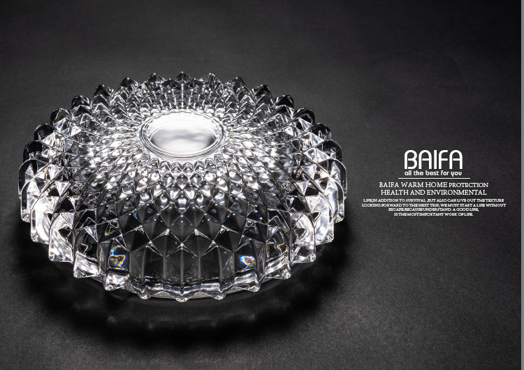 玻璃烟灰缸齿纹烟缸创意水晶欧式个性潮流多功能客厅办公室烟灰缸详情19