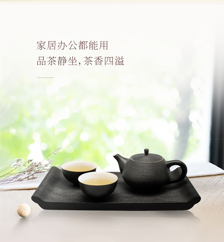 Lu Bao Ceramic Teapot Single-person Kung Fu Tea Set, one teapot and two cups, Zen Charm Wabi-sabi Style Tea Set Gift Box pic 6