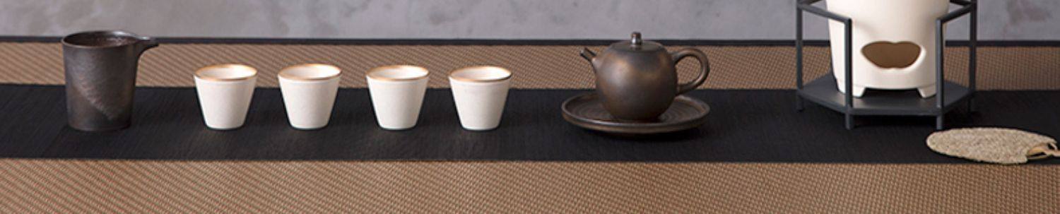 Lubao Ceramics Flagship Store Linglong Casual Brew a pot, a cup, a one-person tea set, a small set of ink-colored quick guest cups pic 23