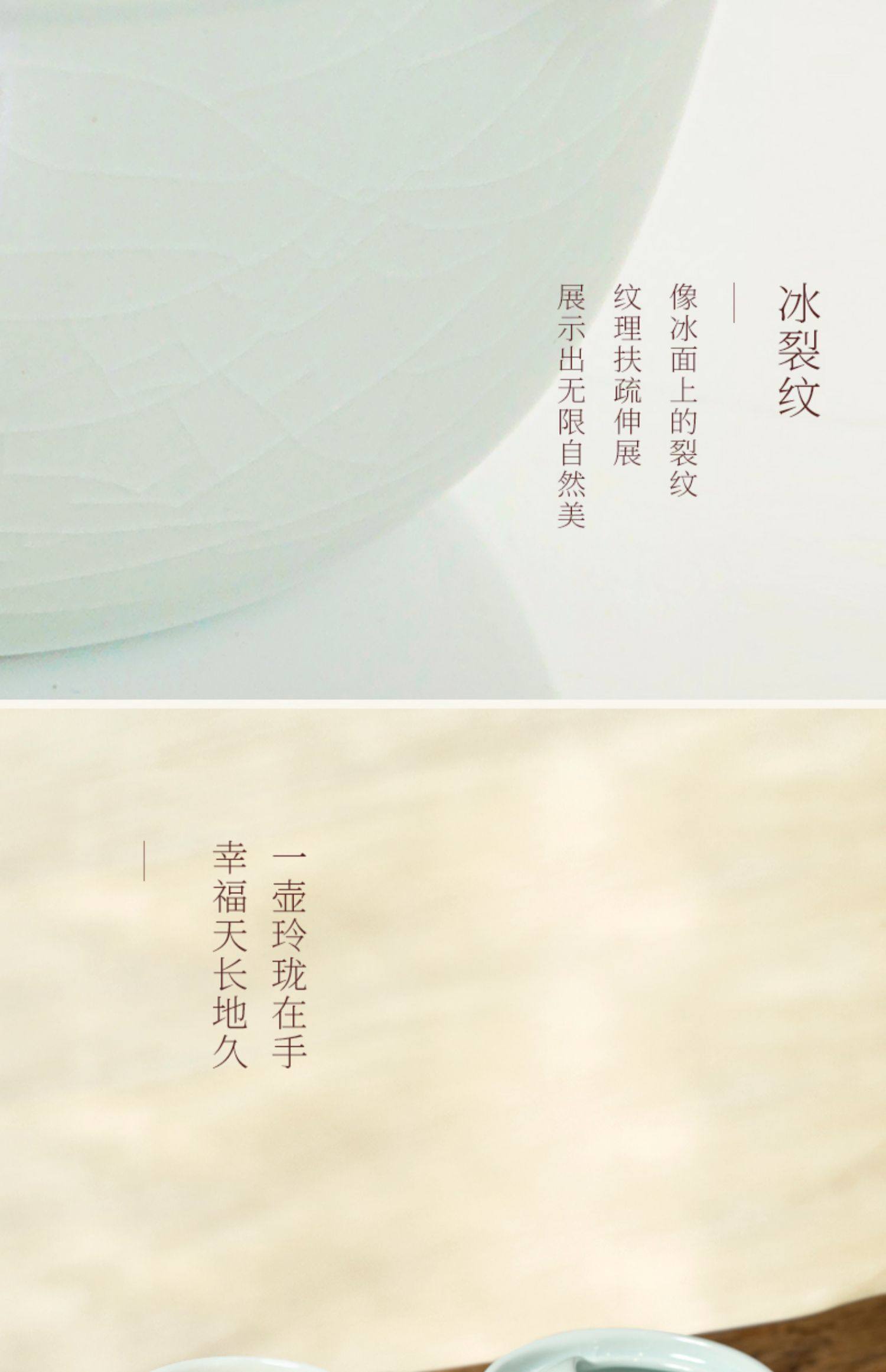 Lubao Ceramics Flagship Store Linglong Casual Brew a pot, a cup, a one-person tea set, a small set of ink-colored quick guest cups pic 11