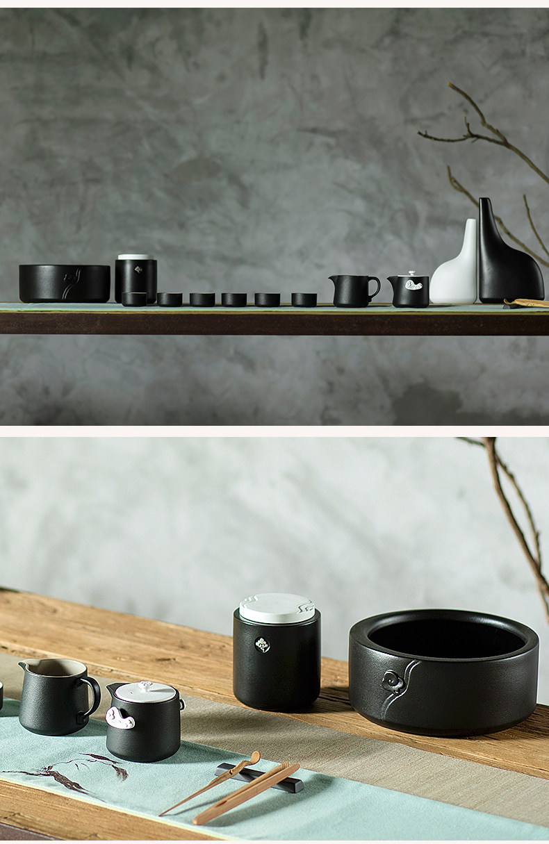 Lu Bao Ceramic Kung Fu Tea Set, Yunzhong Jinshu Tea Set, Home Living Room One Pot Six Cups Chinese Tea Set pic 10