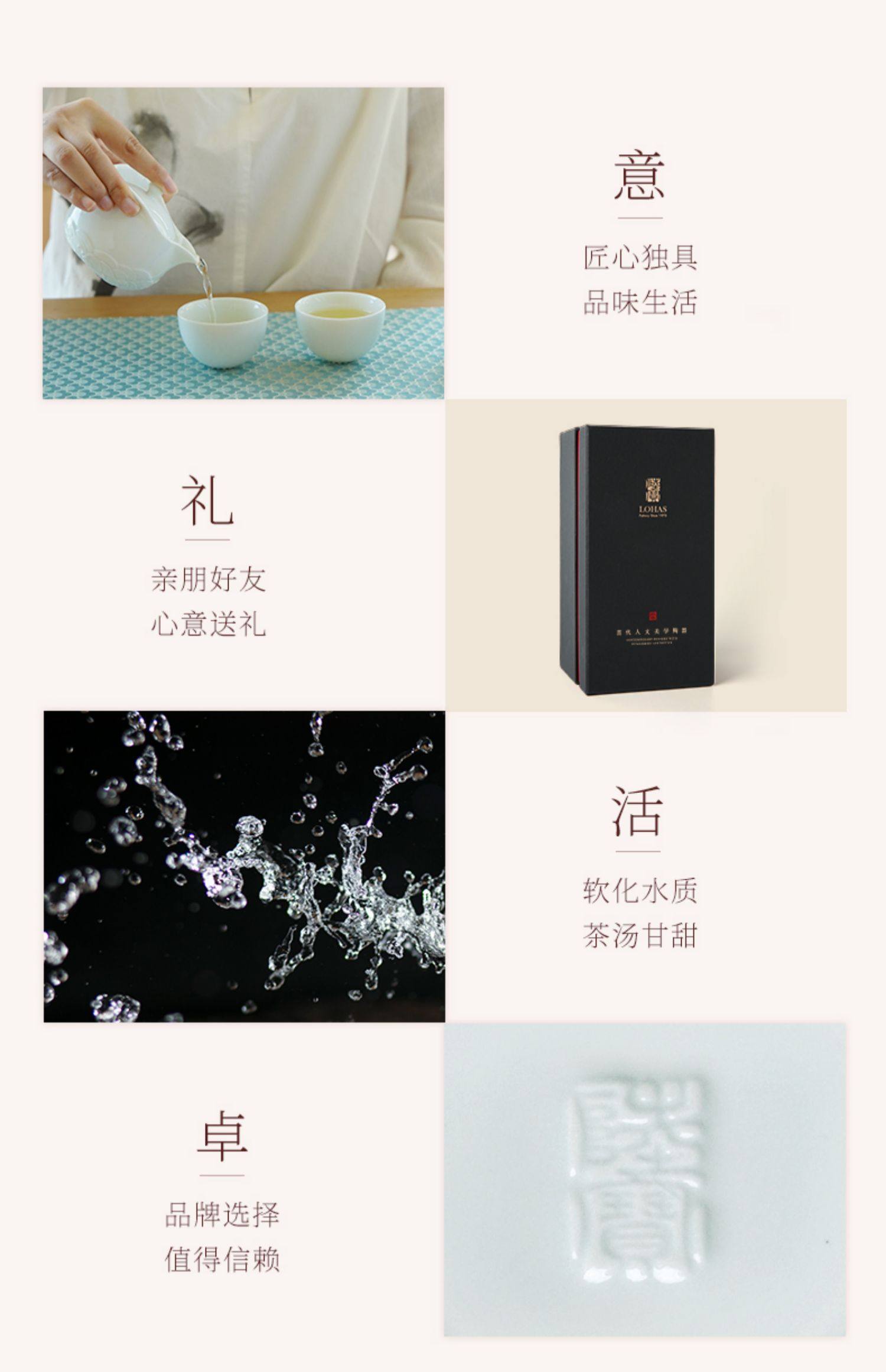 Lu Bao Ceramic Tea Set Lingbo Tea Set Gift Box Office One Pot Two Cups Portable Quick Guest Cup Tea Set pic 20