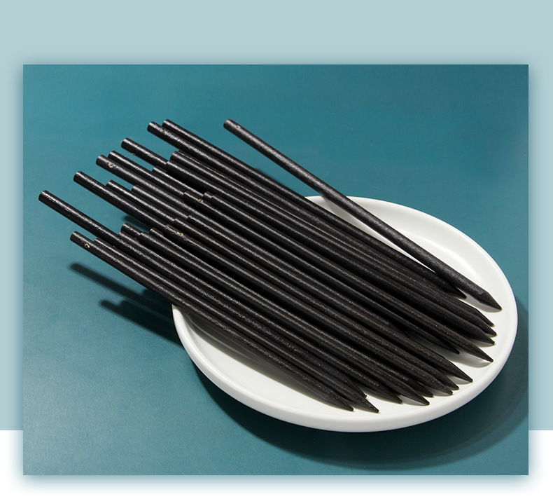 Handmade diy round wooden hairpin rods with holes, hairpin main body without holes, black peach wood color hairpin hair accessory materials pic 1