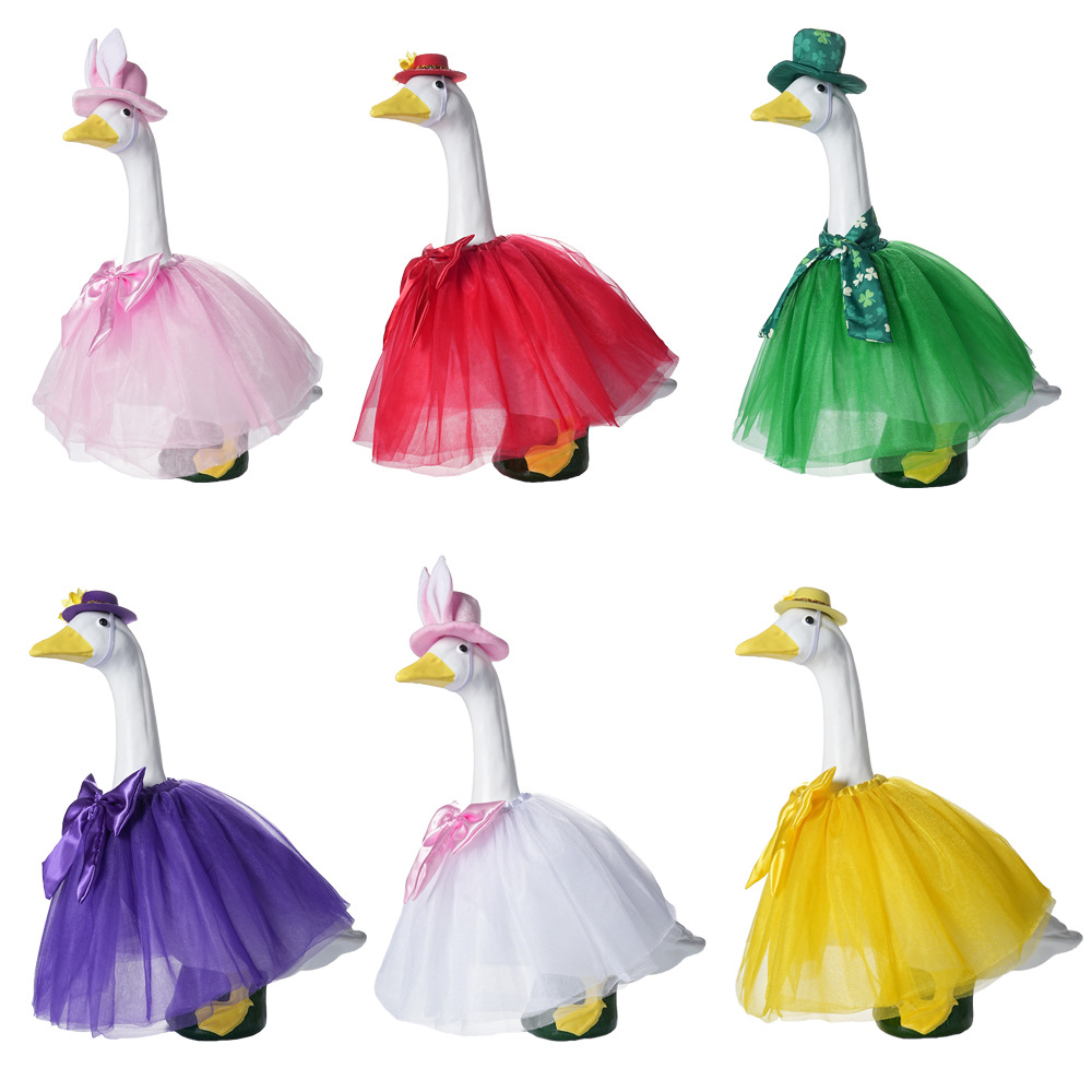 Cross-border new style porch goose clothing, 23-inch goose, Easter and Halloween goose party clothing manufacturer wholesale stock Application Scenario