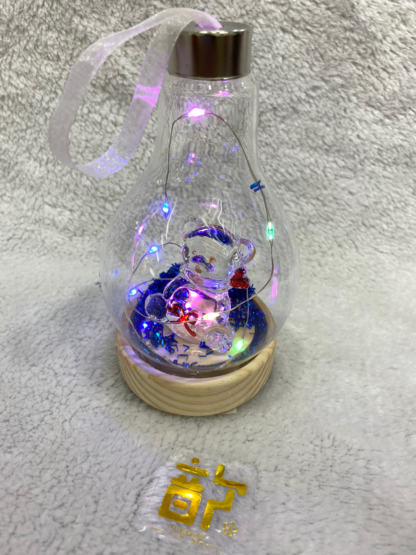 带灯卡通造型玻璃工艺品，适合各种类型礼物赠送🎁