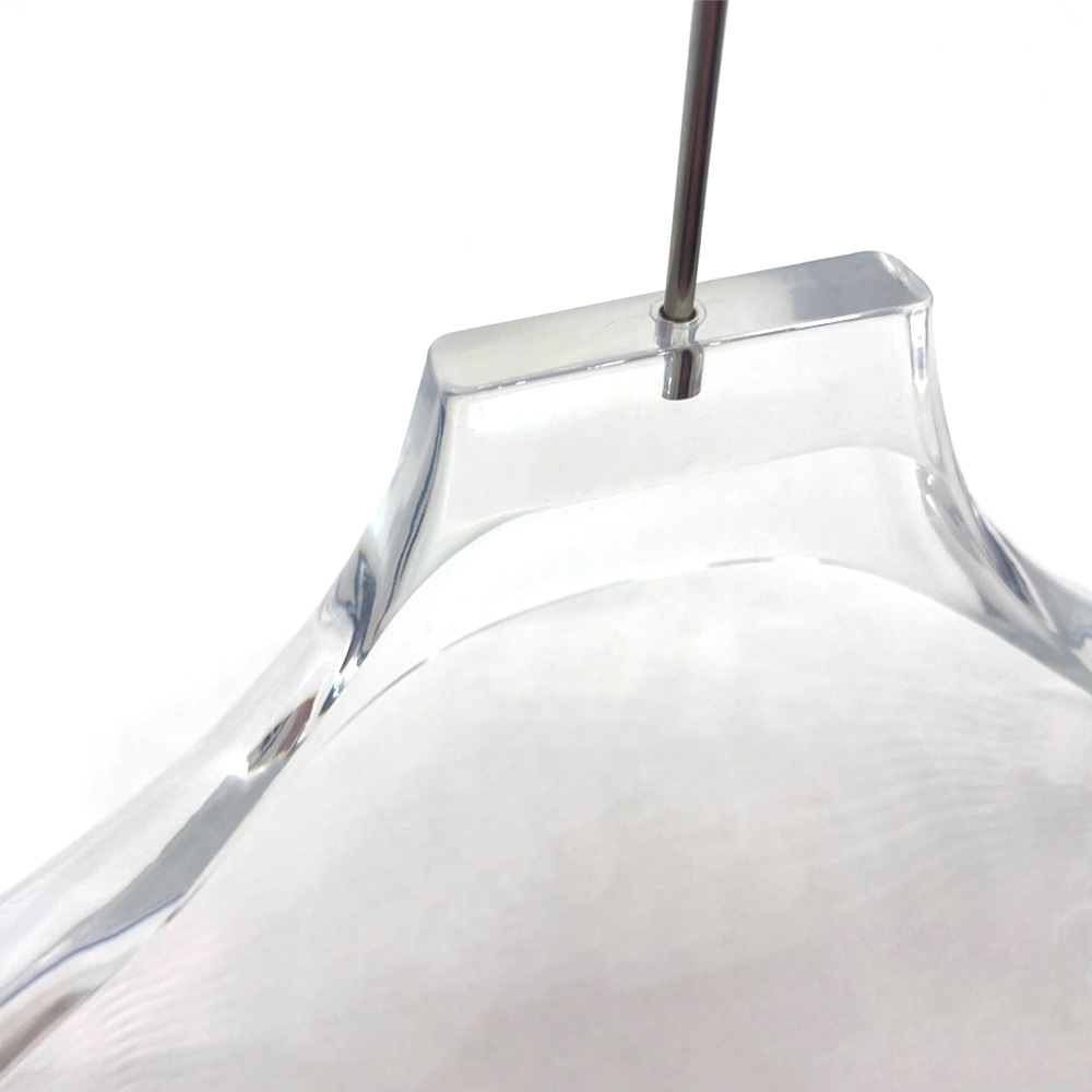 透明水晶衣架无痕裤架撑子衣挂时尚衣橱婚纱礼服馆专用服装服装店详情3