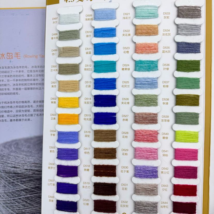 Special yarn for gloves, hats and scarves, yarn, wool, knitted yarn, 4.5 count Icelandic wool pic 3