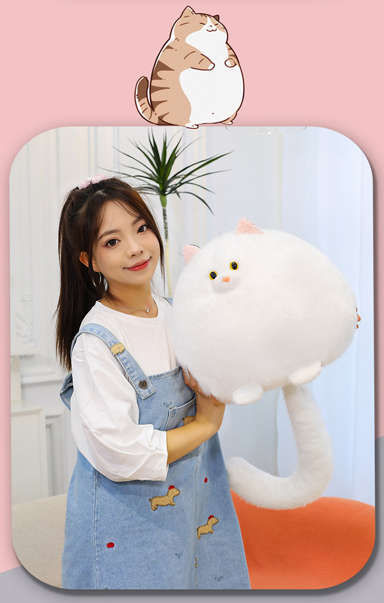 Wholesale cat plush toys, sofa cushions, male and female hugs, long-tailed cat dolls, gift shop, giving gifts to friends pic 5