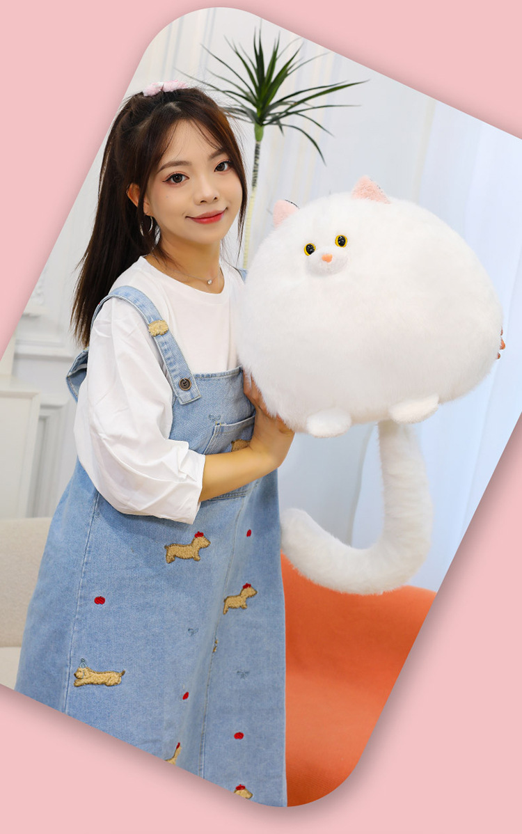 Wholesale cat plush toys, sofa cushions, male and female hugs, long-tailed cat dolls, gift shop, giving gifts to friends pic 19