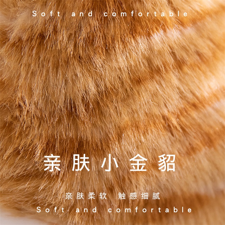 跨境 黑白棕灰猫咪站立礼物可爱 毛绒玩具 公仔新品 批发现货详情2