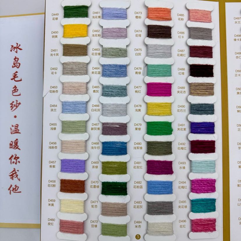 Special yarn for gloves, hats and scarves, yarn, wool, knitted yarn, 4.5 count Icelandic wool pic 2