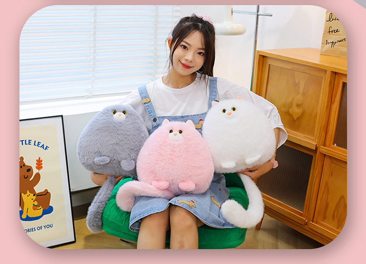 Wholesale cat plush toys, sofa cushions, male and female hugs, long-tailed cat dolls, gift shop, giving gifts to friends pic 8