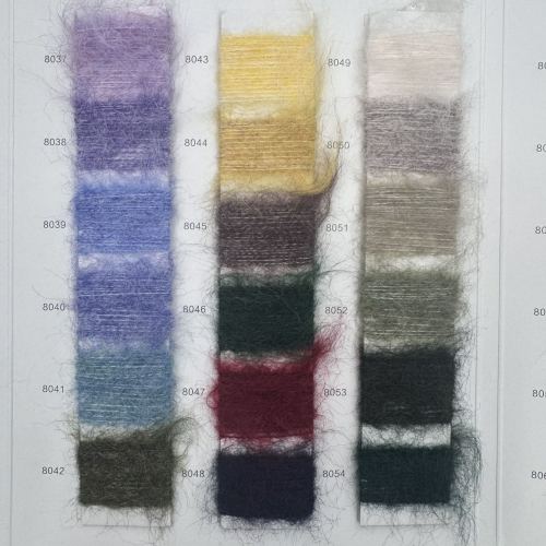 Special yarn for gloves, hats and scarves, yarn, wool, knitted yarn 1/8NM, Autumnal Equinox · alpaca (Orange Ode) pic 3