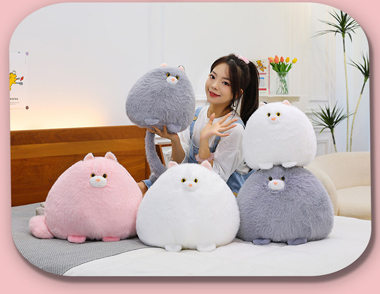 Wholesale cat plush toys, sofa cushions, male and female hugs, long-tailed cat dolls, gift shop, giving gifts to friends pic 4