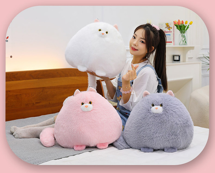 Wholesale cat plush toys, sofa cushions, male and female hugs, long-tailed cat dolls, gift shop, giving gifts to friends pic 2