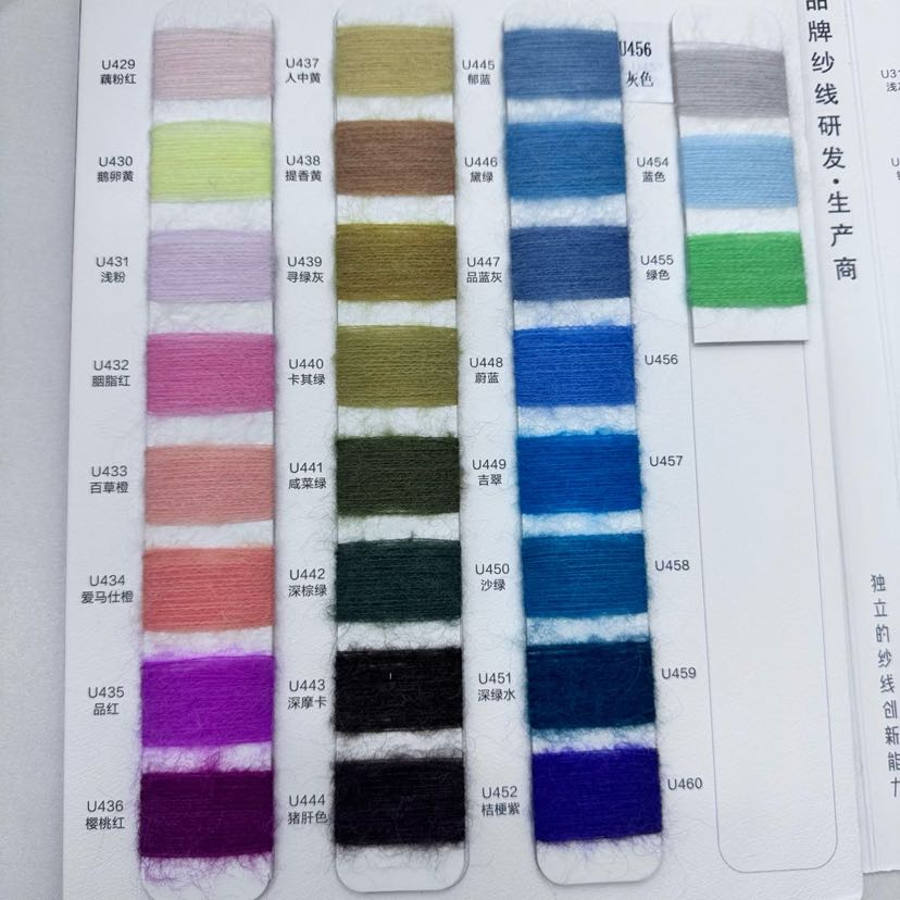 纱线毛线针织线13NM/1珍耀·高比例进口马海毛（色纺）详情5