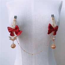 情趣用品乳夹SM蝴蝶结珠链乳夹调情用品详情9