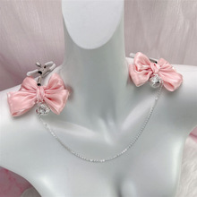 情趣用品乳夹SM蝴蝶结珠链乳夹调情用品详情11