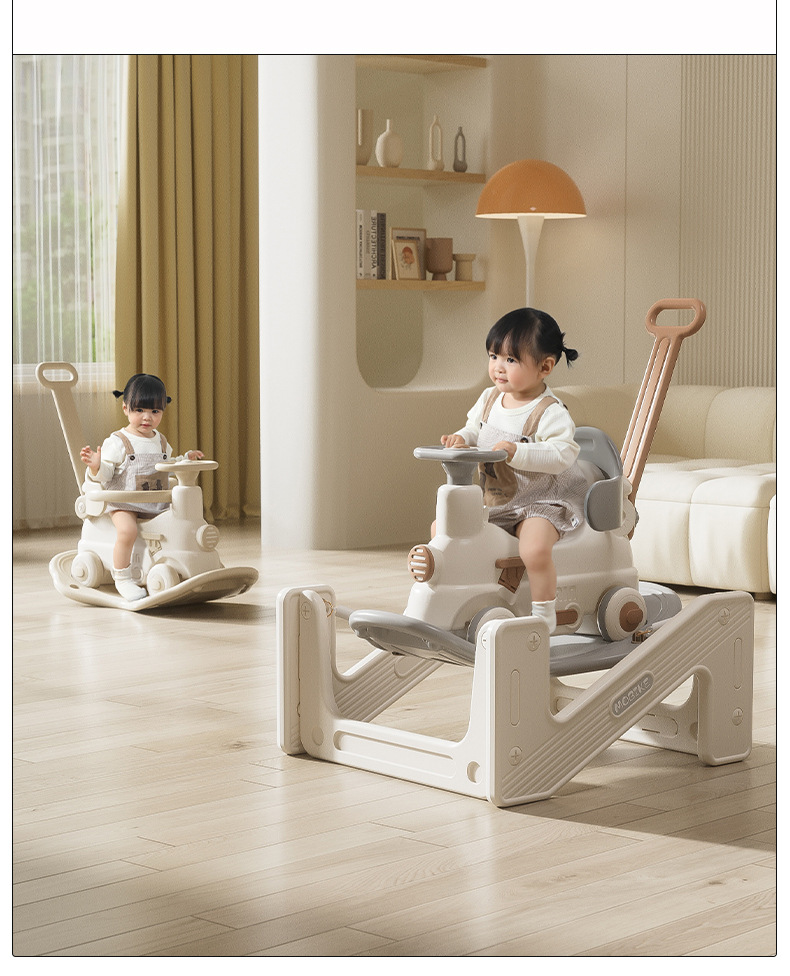 室内摇马家用多功能防侧翻玩具儿童宝宝木马婴儿周岁三合一摇摇马详情3