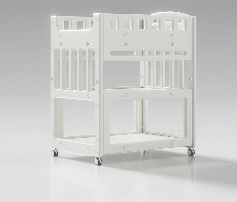 儿童尿布台婴儿护理台新生儿按摩抚触台宝宝小床可移动置物架收纳婴童用品儿童床详情6