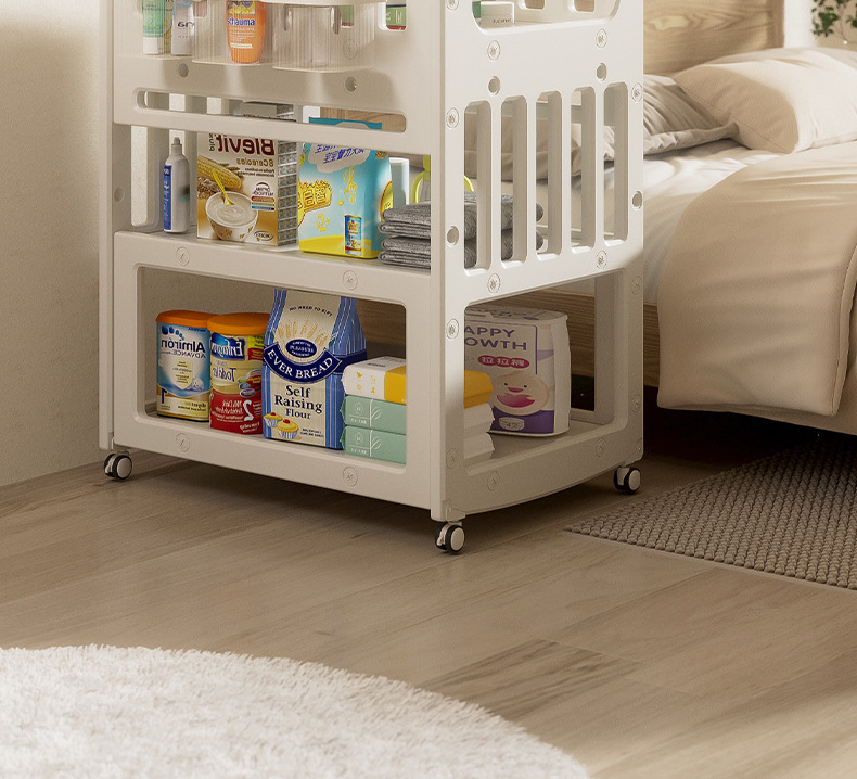 儿童尿布台婴儿护理台新生儿按摩抚触台宝宝小床可移动置物架收纳婴童用品儿童床详情28