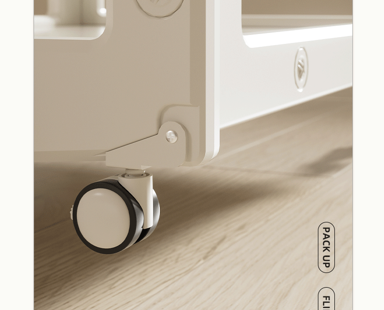 儿童尿布台婴儿护理台新生儿按摩抚触台宝宝小床可移动置物架收纳婴童用品儿童床详情14