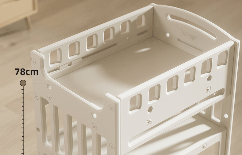 儿童尿布台婴儿护理台新生儿按摩抚触台宝宝小床可移动置物架收纳婴童用品儿童床详情19