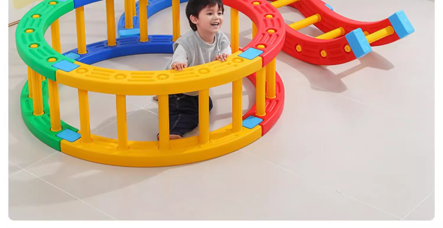 感统训练器材家用四分之一圆儿童早教幼儿园室内攀爬体能平衡玩具详情15