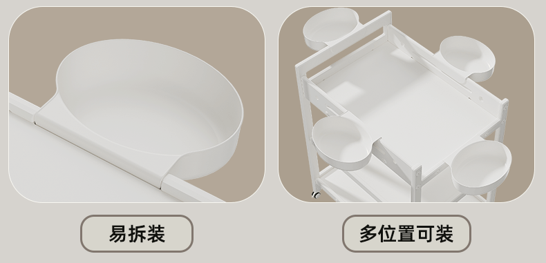 宝宝尿布台小婴儿床新生儿护理台宝宝床按摩抚触台可移动换尿布床详情14