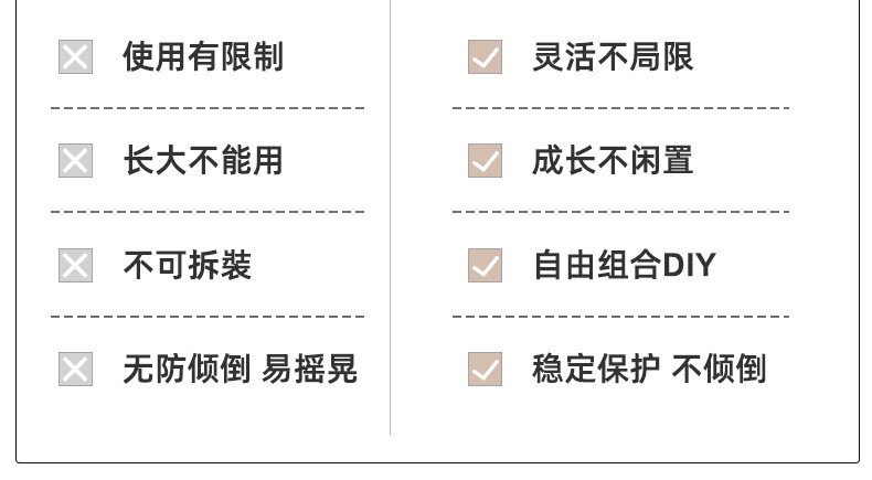 加厚收纳架塑料家具宝宝婴儿衣服玩具客厅组合储物儿童收纳柜一体详情6