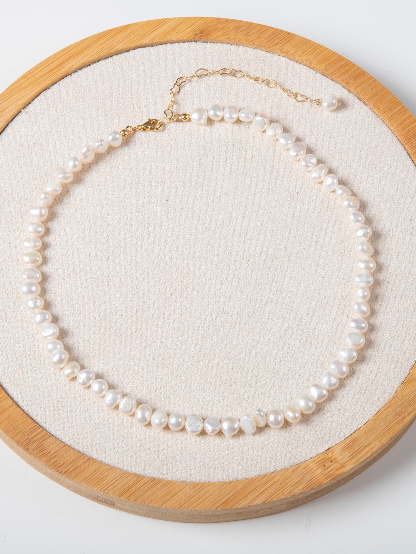 Yunyi Shijia Freshwater Pearl Necklace, Irregular natural pearl collarbone chain, Pearl necklace, personalized jewelry layer-wearing factory direct sales pic 3