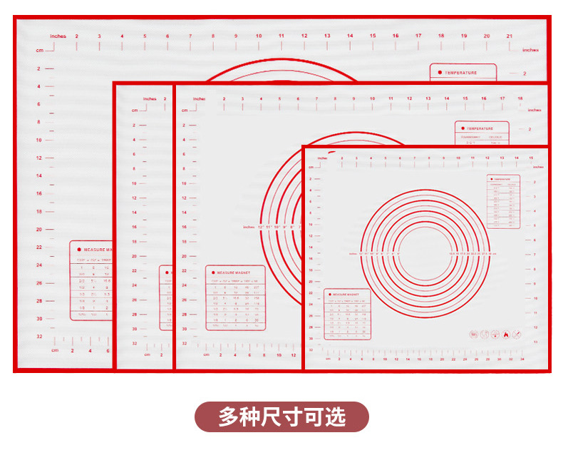 70*50cm extra-large silicone pad, kneading pad, rolling pad, heat-resistant and non-stick baking tool, panel and dough pad pic 18