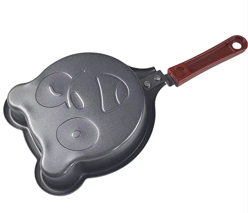 12cm cartoon mini egg pan, non-stick pan, breakfast pan, animal-shaped egg pan, mini pan pic 10