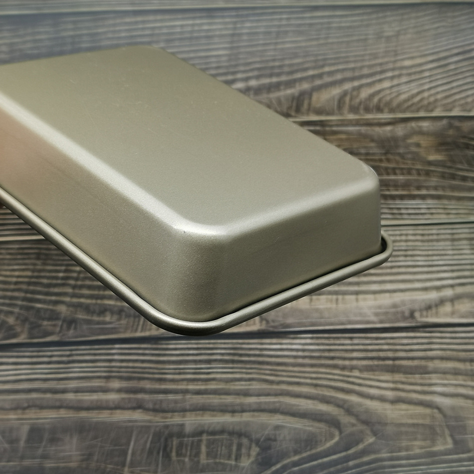 Factory direct sales of carbon steel rectangular baking trays, non-stick golden deep baking trays, cake molds, cookie and bread baking trays for home use pic 10