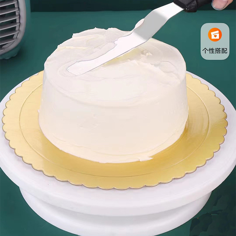 In-stock baking tools: cream spatula 430, stainless steel cake scraper, food-grade spatula sizes 6, 8, 10, 12 pic 2