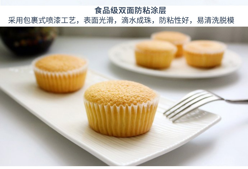 Non-stick 6 12-hole cake mold, round flat-bottom muffin cup, baking tray, home oven baking mold, metal products pic 8