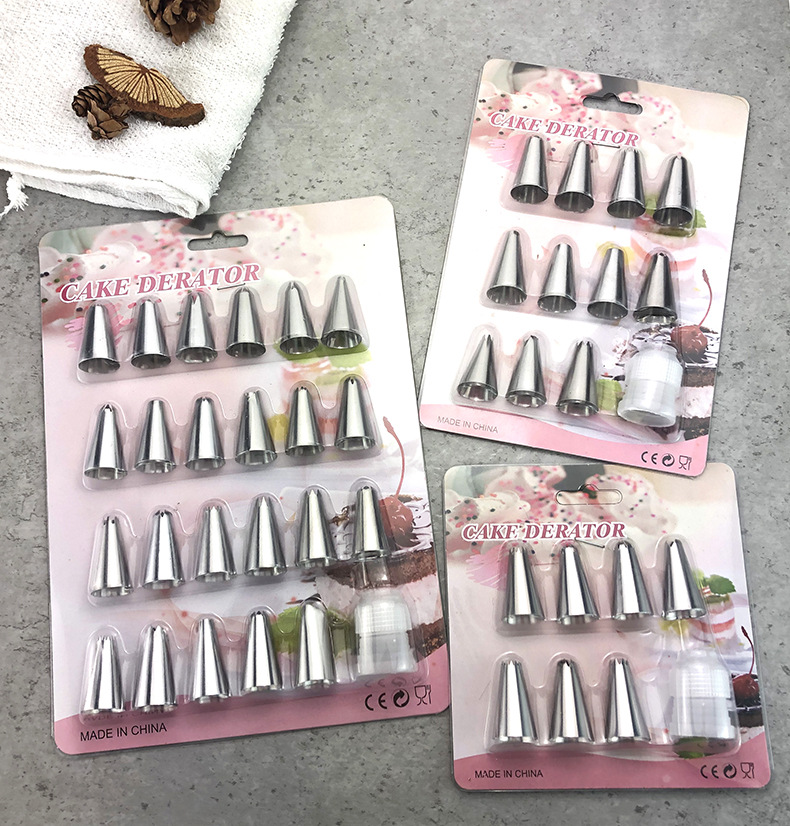 Piping tip set 7/11/23 Cream tip set Stainless Steel piping tip Cake piping tip set Baking tools pic 3