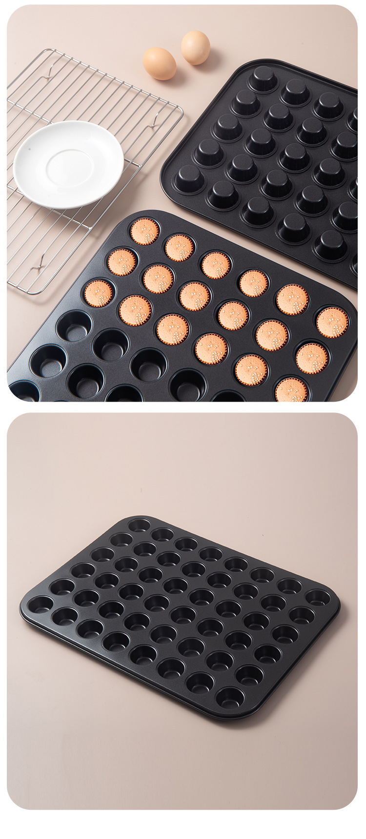 35/48 carbon steel baking mini cake mold, baking tray, cake mold, muffin cup, baking tray mold, home cake pic 9