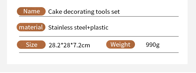 Stainless steel piping nozzle set of 66 pieces, cream cake decoration baking set, baking tools and supplies pic 5