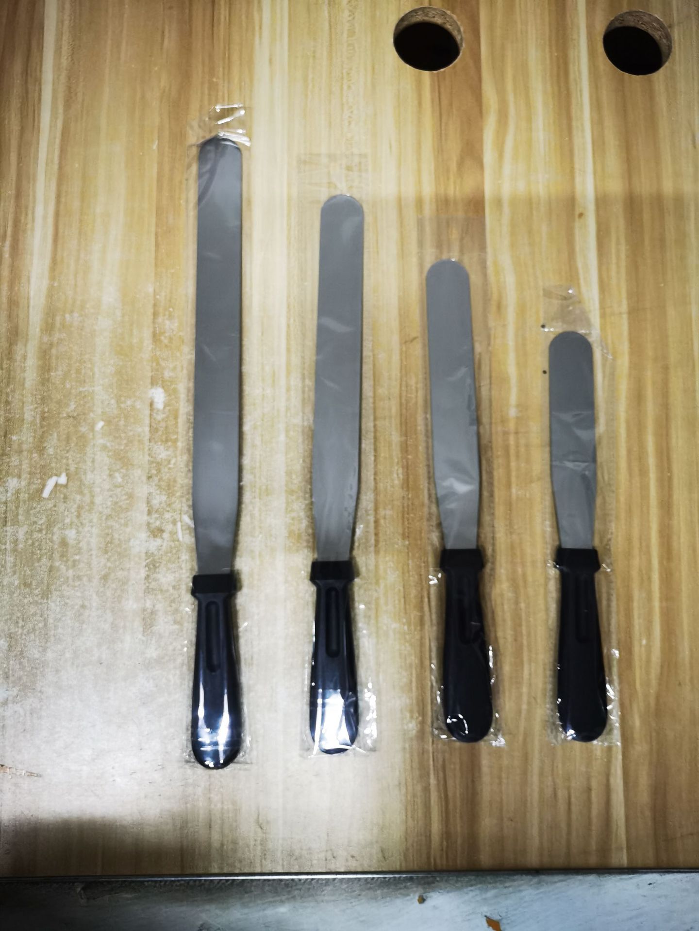 In-stock baking tools: cream spatula 430, stainless steel cake scraper, food-grade spatula sizes 6, 8, 10, 12 pic 8